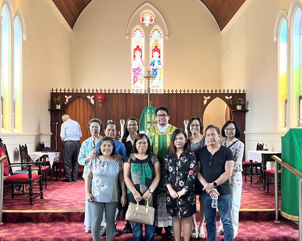 Group photo inside a church.