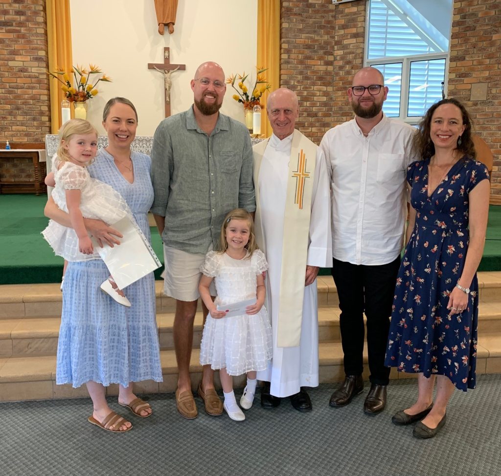 Group photo in a church setting.